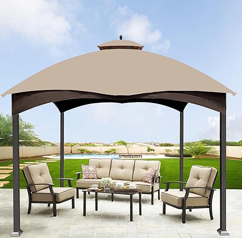 Miniatura 7 de SCOCANOPY Parte superior de repuesto beige claro para cenador Lowe's Allen Roth 10X12 modelo #GF-12S004B-1#GF-12S004BTO#TPGAZ17-002C