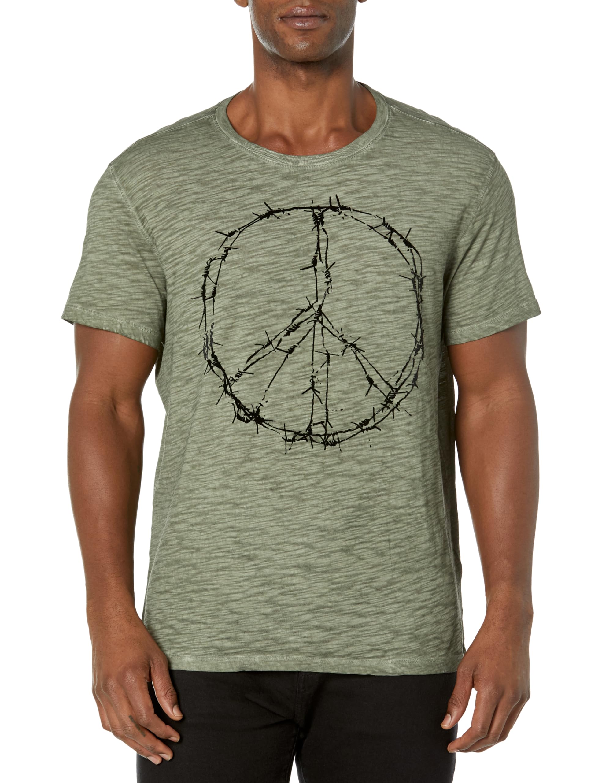 John VarvatosMen's Barbwire Peace Tee