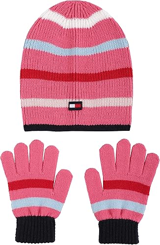 Tommy Hilfiger Conjunto de gorro y guante para niñas