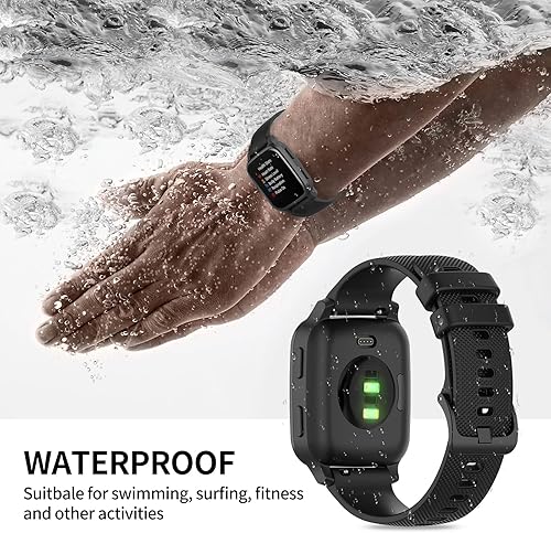 Miniatura 5 de Bandas compatibles con Garmin Venu/VenuSq Sq2/Venu2 Plus/Forerunner 55 165/Vivoactive 5, correas de liberación rápida de silicona suave de 0.787