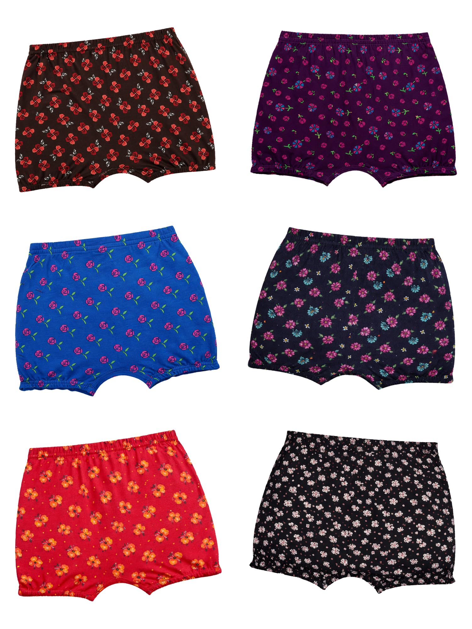 bodycare Kids Unisex Bloomer Underwear 100% Cotton Multicolor Soft Comfortable | Skin Friendly | Innerwear | Pack of 6… (Color & Print May Vary)-picture-11