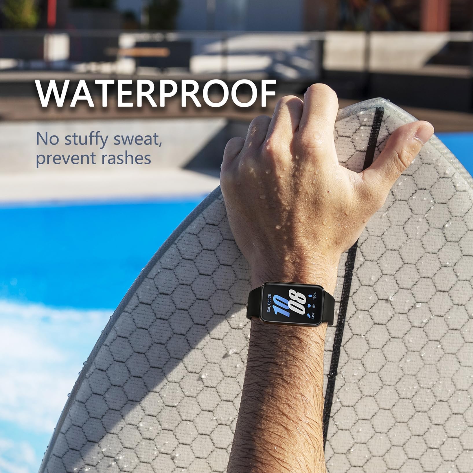 5 sztuk silikonowych bransoletek kompatybilnych z Samsung Galaxy Fit 3, miękki, wodoodporny, sportowy pasek do zegarka Samsung Galaxy Fit 3 SM-R390 dla kobiet i mężczyzn