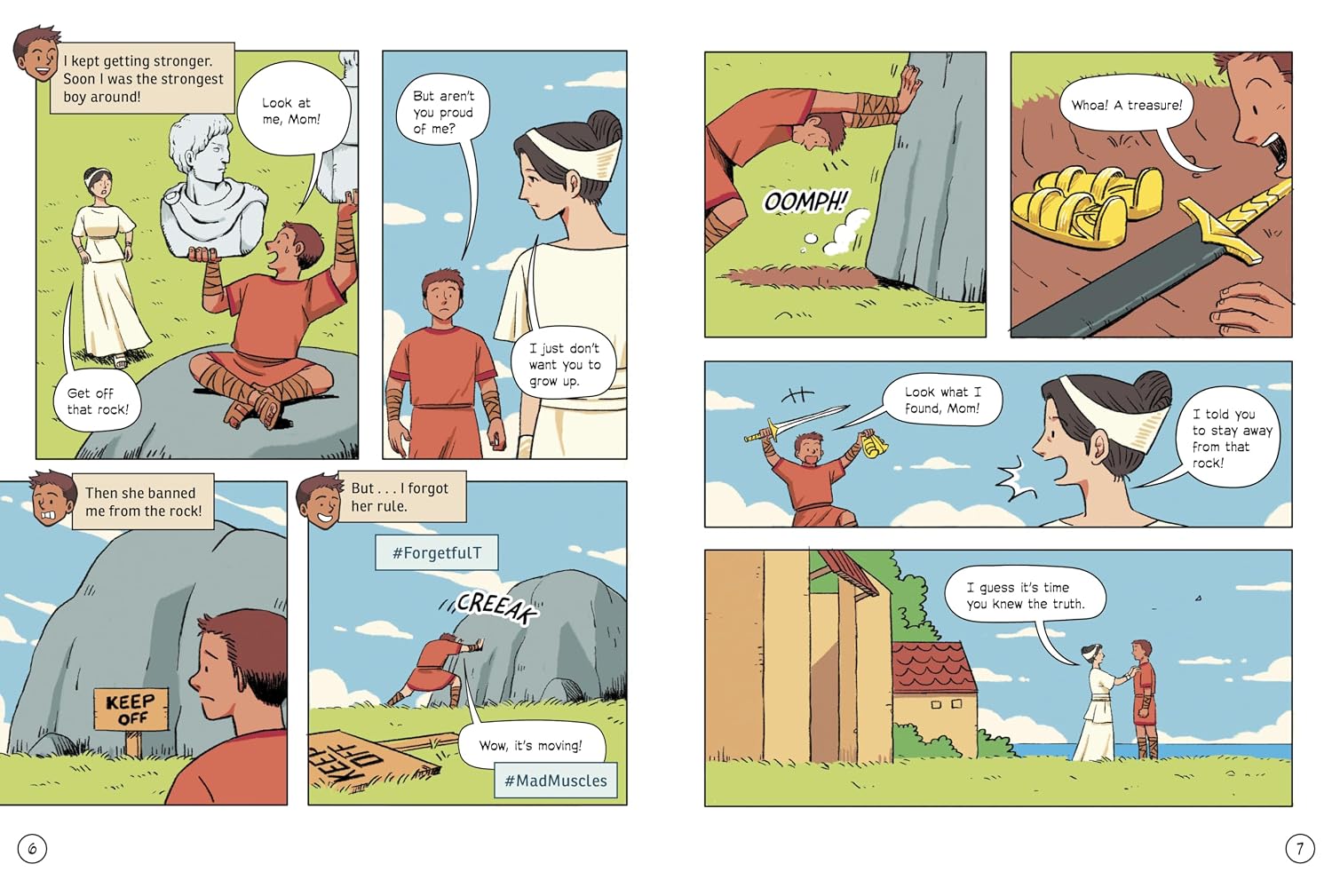 Theseus and the Minotaur: A Modern Graphic Greek Myth (Mythology Graphics)