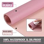 K KNODEL Large Desk Mat, Office Desk Pad, Computer Desk Mat, Laptop Mat for Desk, Desk Protecor Mat, Writing Pad, Desk Blotter Pad, Desk Cover (31.5"x15.7", Purple)