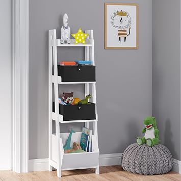 RiverRidge Folding Storage Bins - 2-pack of 5in Tall Black Cubes