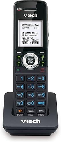 Miniatura 3 de VTech AM18447 Sistema de teléfono de oficina de 4 líneas expandible para pequeñas empresas + auricular accesorio, color negro