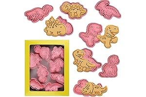 Elaborate Dinosaur Cookie Cutters with Plungers
