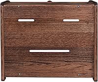 Vista 6 de CONSDAN Panera de madera maciza de roble para encimera de cocina, contenedor de pan de doble capa para almacenamiento de pan, caja de pan de gran