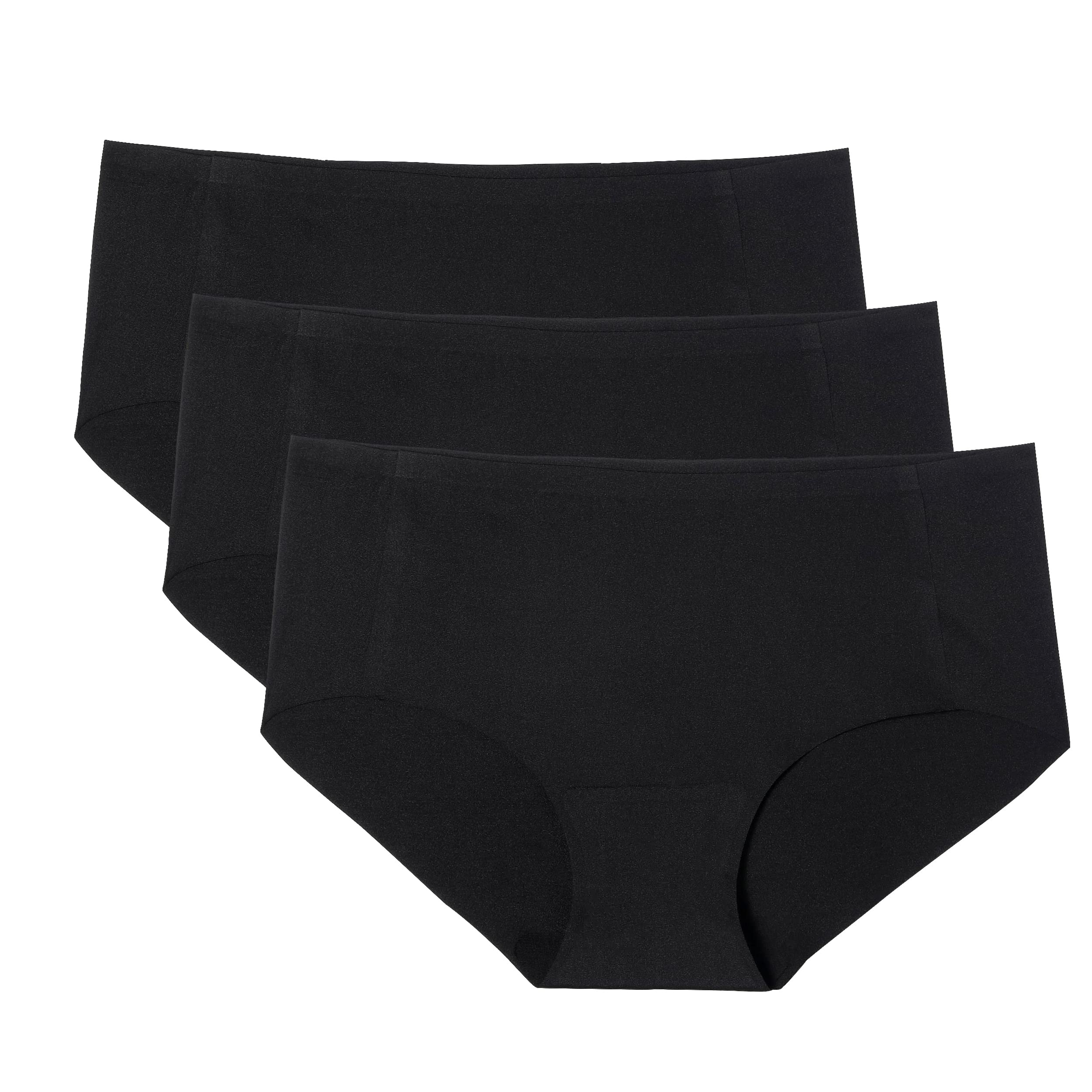 WANDER Womens Seamless Hipster Underwear 3-Pack Invisible No Show Brief
