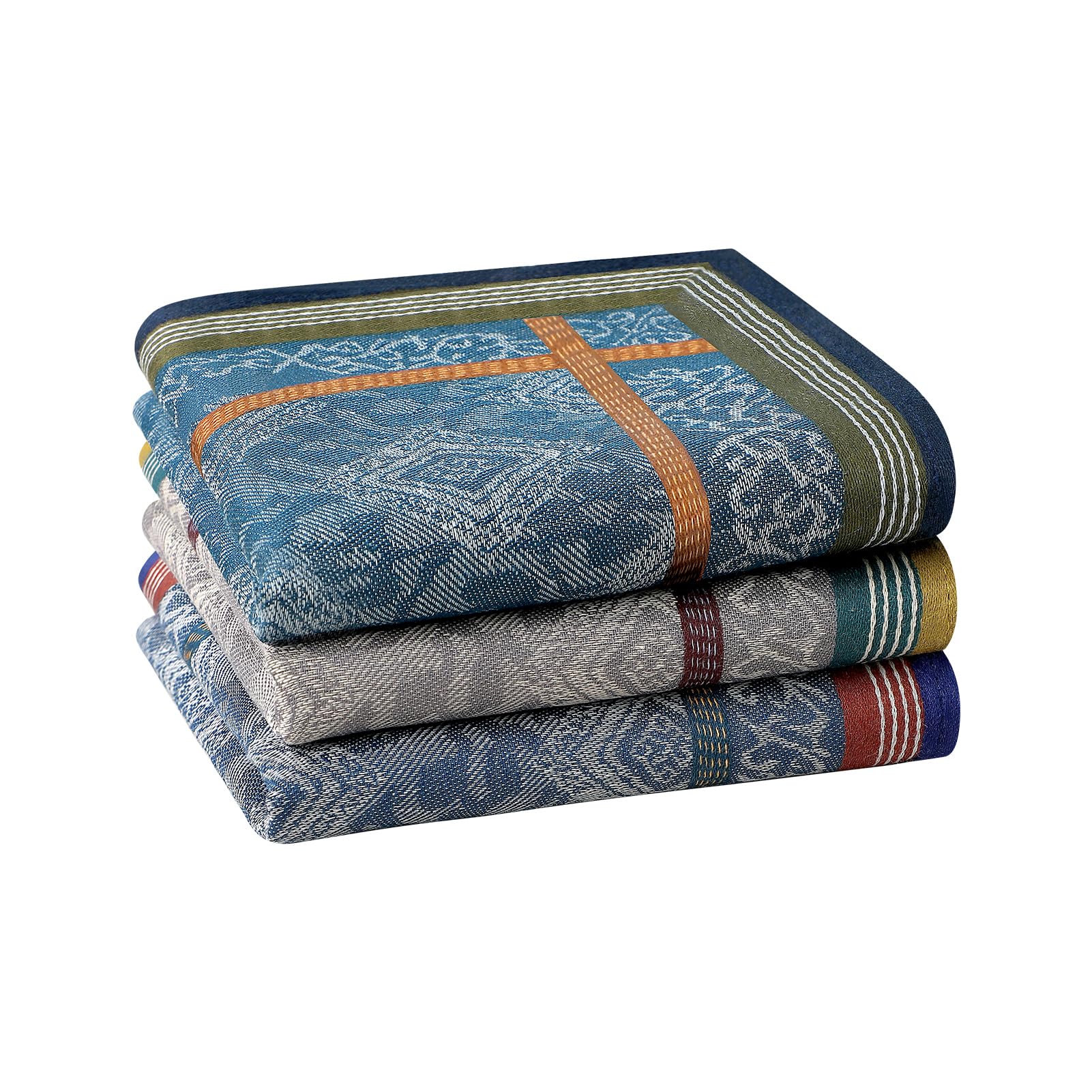 HOULIFE Hankerchieves Men, Cotton Men’s Handkerchiefs, Soft Cotton Hankies