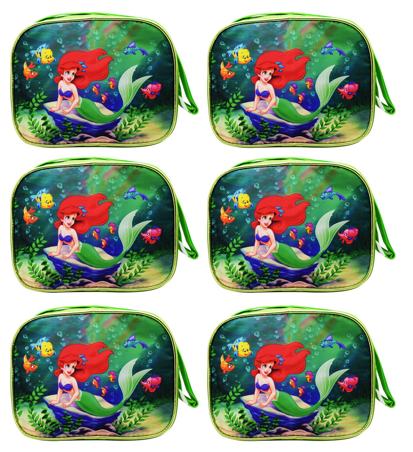 Asera Polycotton Unisex Mermaid Set of 6 Pcs Handbag, Multicolour