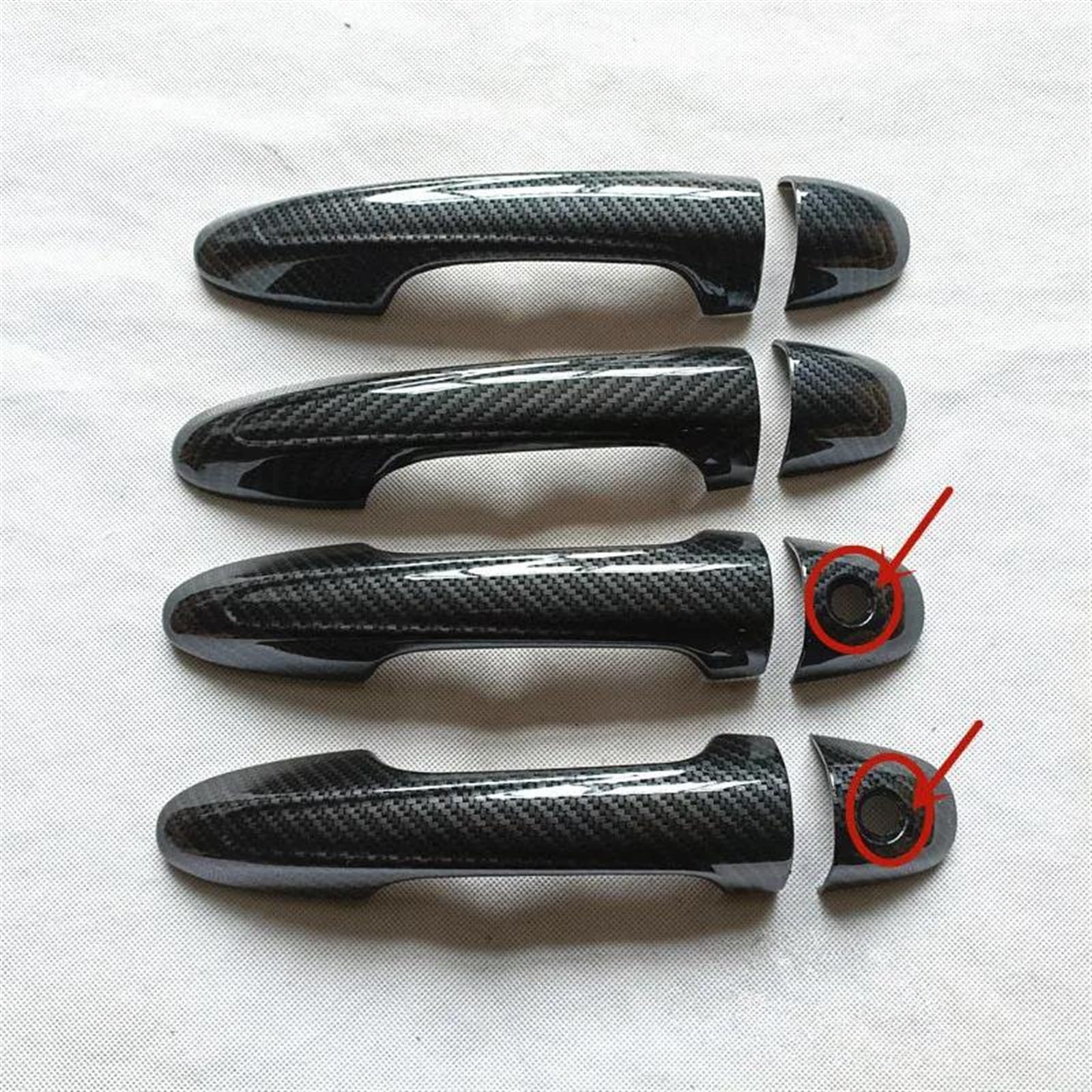 Csspdm C Sspdm Accessories Ar Door Handle Over For Toyota For Hilux For Revo-Rocco 2016-2023Trim Plasti Imitation Arbon Fiber(C)