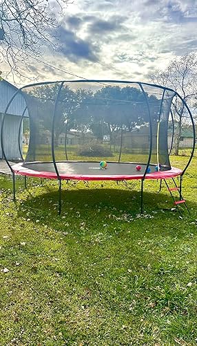 Jumpzylla 14FT Trampoline with Enclosure & Double Color Pad Cover