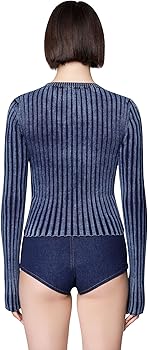 Amazon | [Diesel] (ディーゼル) レディース 長袖 トップス インディゴ