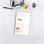 Hilroy Premiere Spiral Un carnet de notes, petit, 6” x 9.5”, Papier doublé de crème, 160 Pages/80 Feuilles (590001)