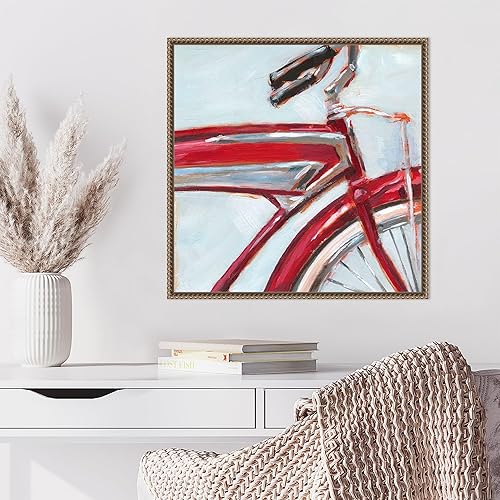 Miniatura 5 de Amanti Art Framed Canvas Wall Art 22x22 Retro Cycle I by Ethan Harper, Framed Wall Art Canvas, Abstract Artwork, Traditional Decor, Medium Poster
