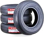 set of 4 Heavy Duty Trailer Tires ST205/75R15 205 75 15 10-Ply Load Range E Steel Belted Radial w/Scuff Guard