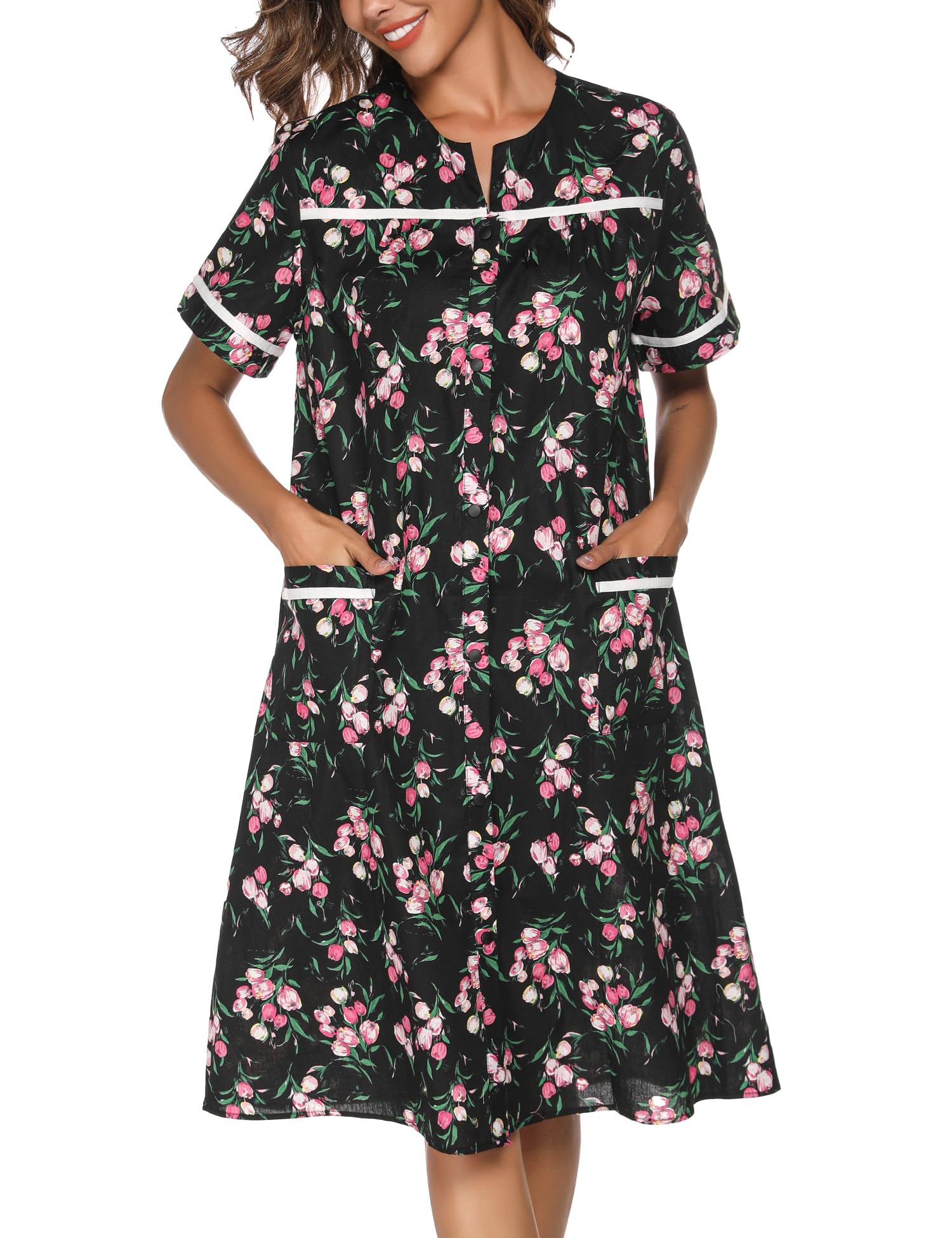 YOZLY Maglia Lunga da Notte Donna