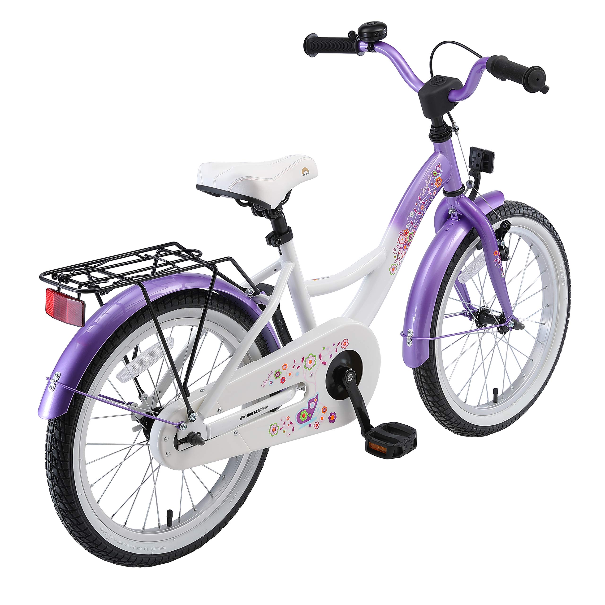 BIKESTAR Bicicletta Bambini 5-7 Anni | Bici Bambino Bambina 18 Pollici Freno a Pattino e Freno a retropedale | 18“ Classico Edition