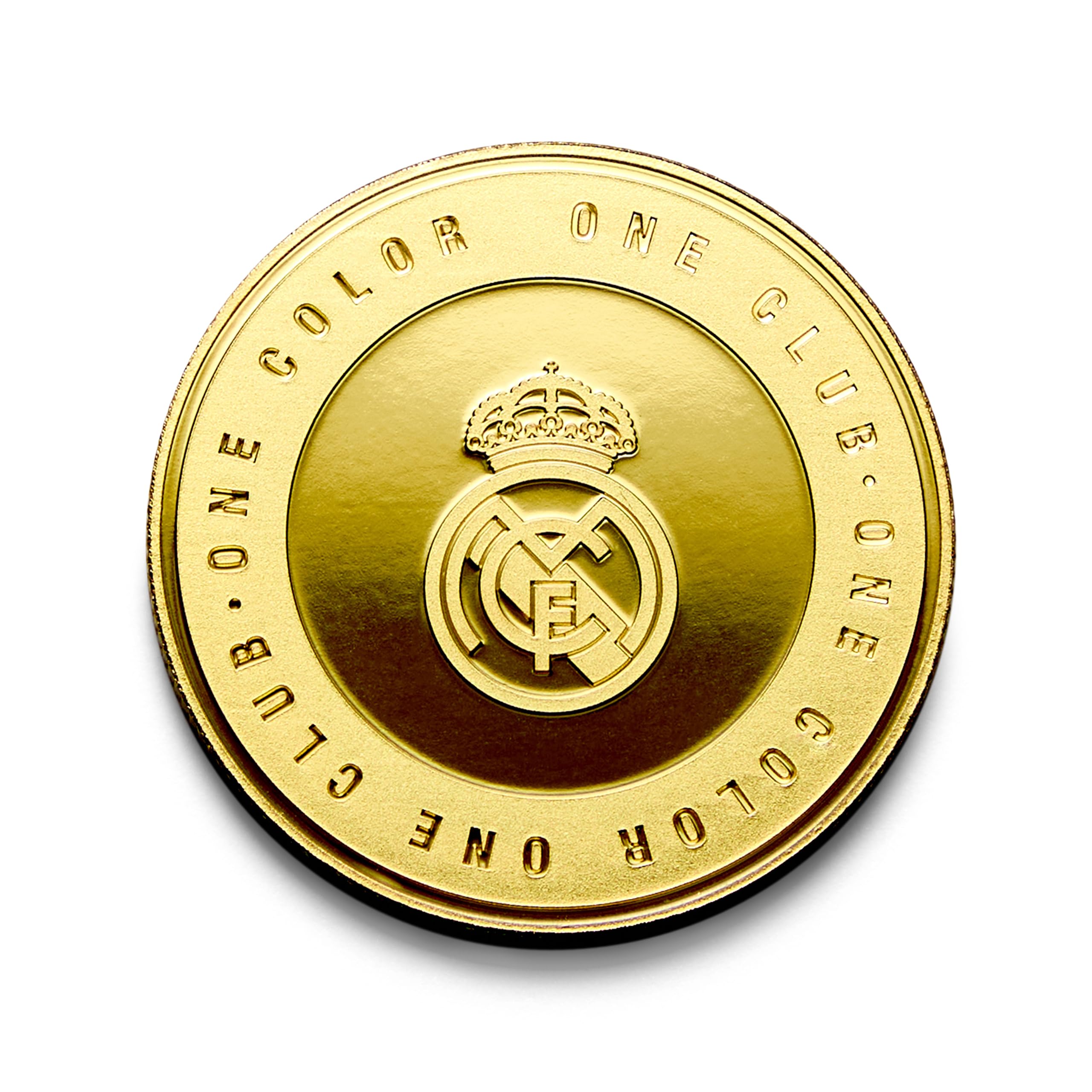 MOCIWORLD - Real Madrid - Special Edition coin with club crest and One Club One Color - Collectible - Gold - Official Product - Image 2