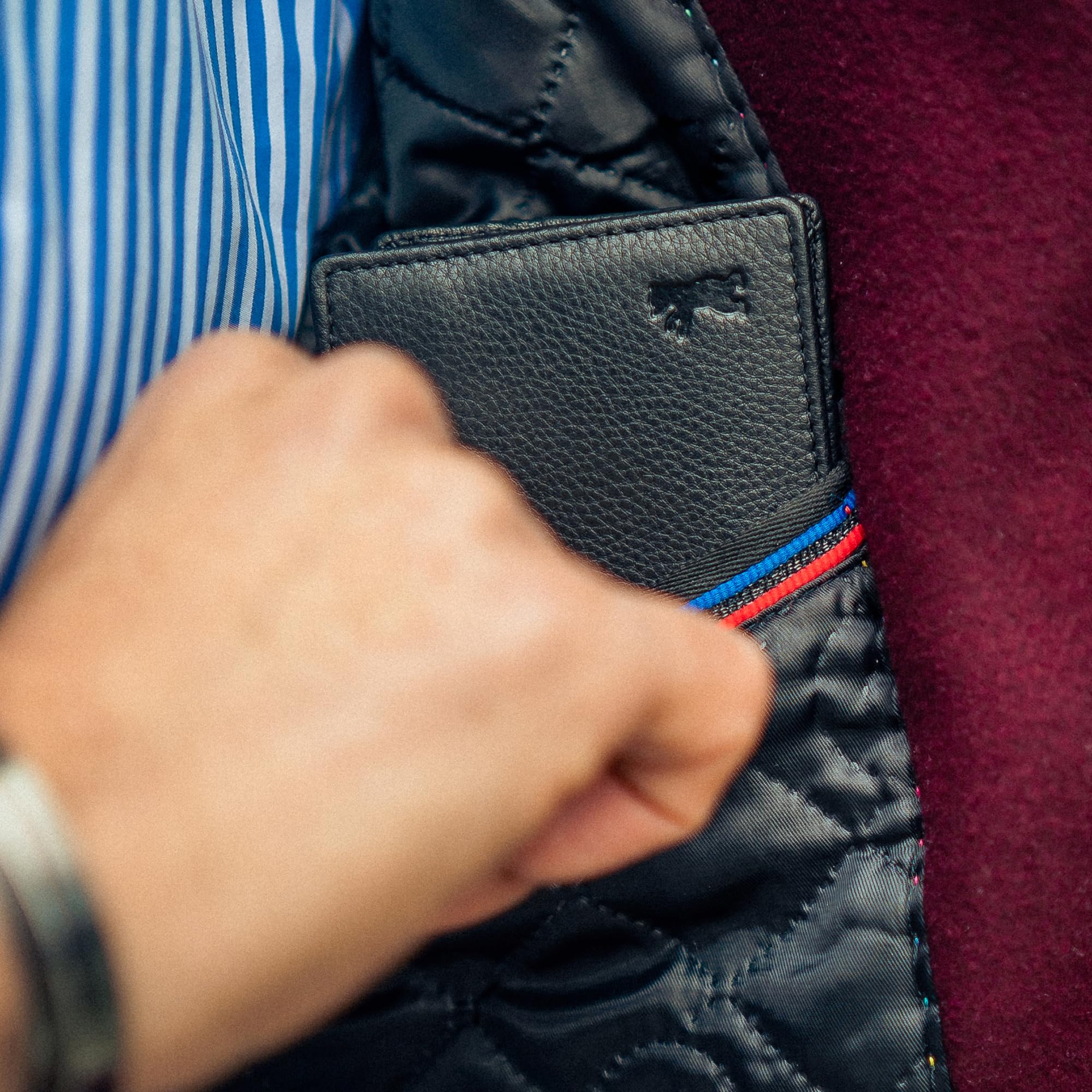 Berliner Bags Portafoglio Uomo Pelle Kees, Slim Compatto Bifold con Portamonete, Porta Carte e Protezione RFID – Nero