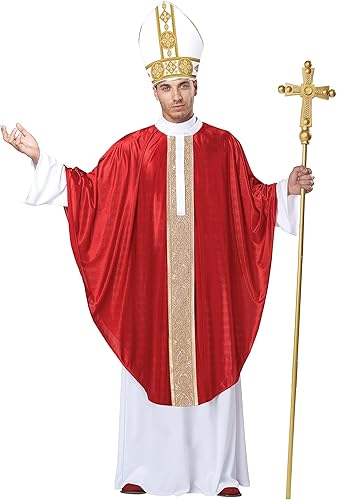 California Costumes Hombre The PopeAdulto Rojo blanco California Costumes Hombre The PopeAdulto Rojo blanco