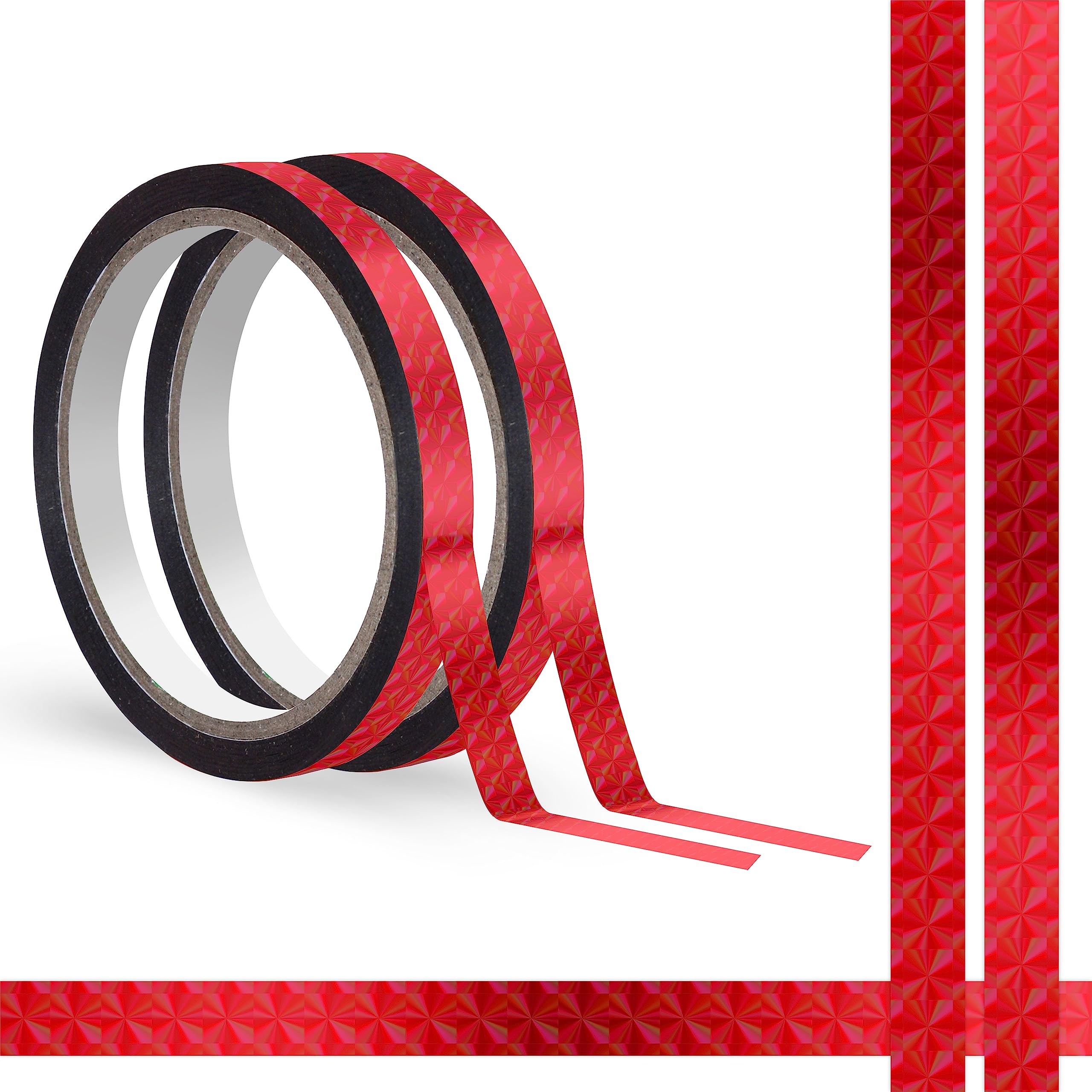100 Meter Grünes Metallic-Washi-Tape, 2 Rollen Glitzerndes