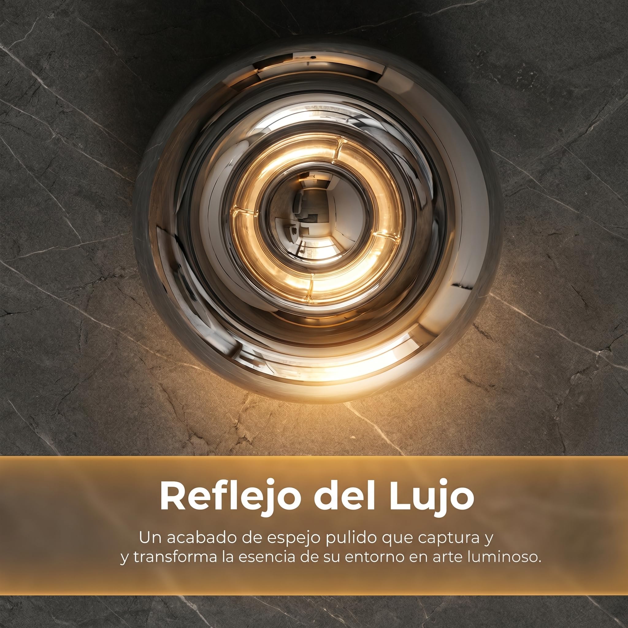 Barcellona LED Applique da parete rotondo in vetro cromato Ø30 cm LIPS luce inderieta E27 G45 Luminaria da parete interna moderna Efeito Espelho decorativa per stanza Quarto Corridoio Hotel Design