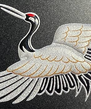 琴柱　蒔絵　鶴 Amazon.co.jp: No.58銀鶴（B) 金蒔絵の館 蒔絵シール : ファッション