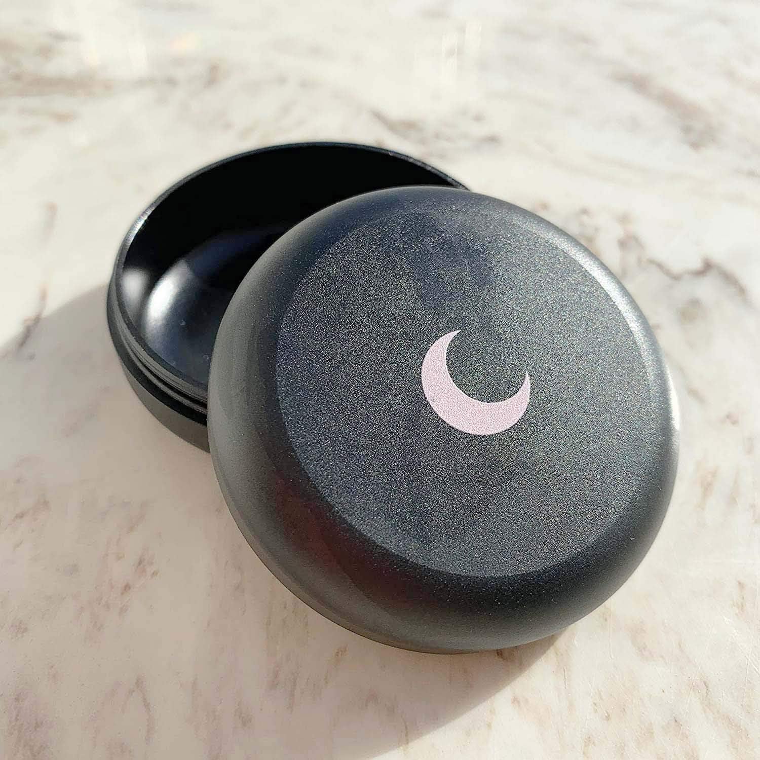 Brando Moon Black Pocket Storage Case Container Smell Proof and Air Tight - Easy to Carry and Best Way to Preserve & Coffee - 2.1 x 0.9