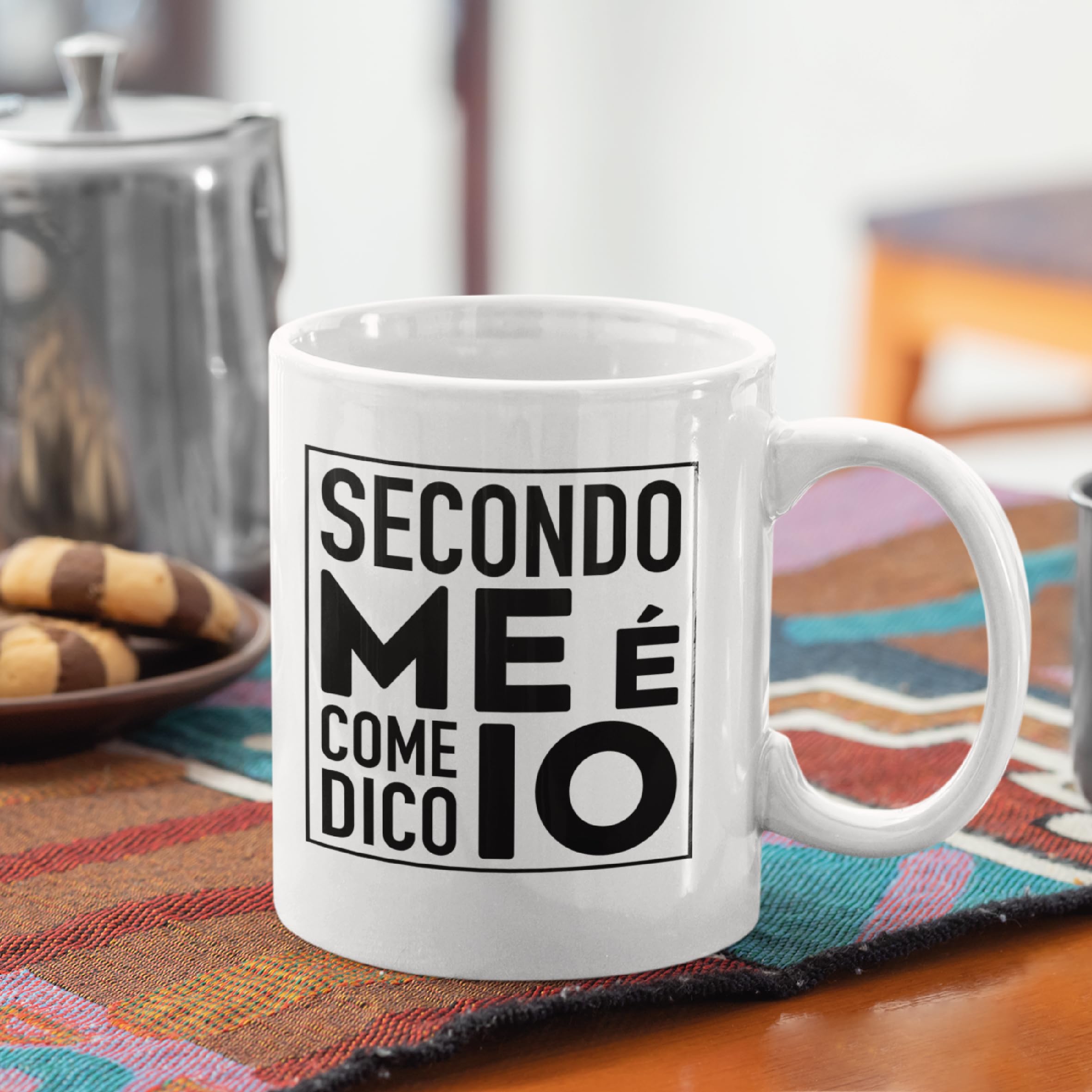 Gesar Tazza Divertente da Ufficio - Tazza " Secondo me è come dico io " - Idee Regali Originali per Uomo e Donna - Regalo di compleanno - Festa della Mamma - Frasi Divertenti