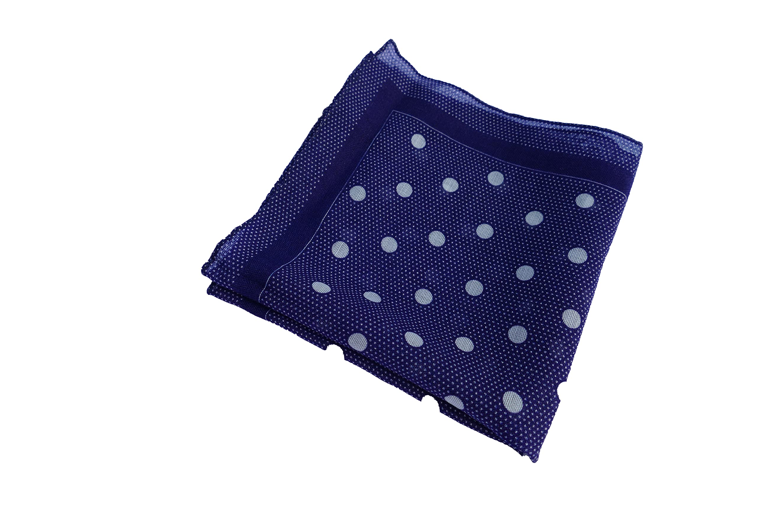 Boss Men's Purple Hugo Polka Dot 100% Silk Pocket Square Handkerchief 50281039