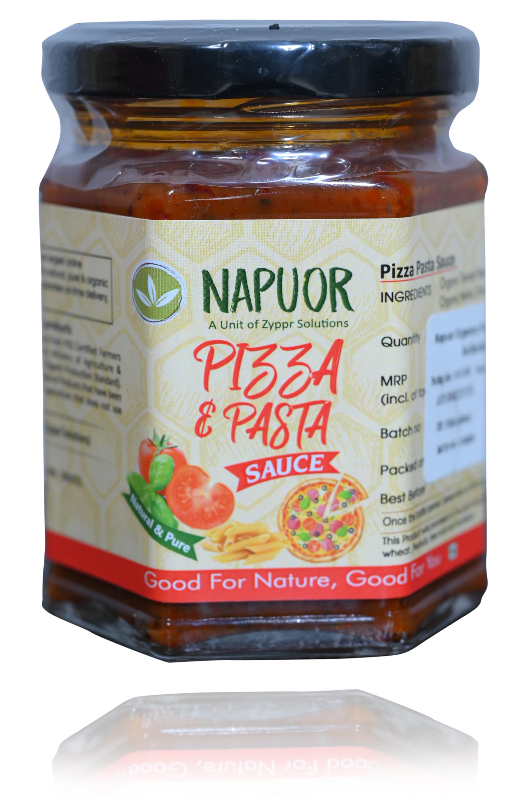 Napuor Organics Pizza Pasta Sauce-No Chemicals or Preservatives (300GM)