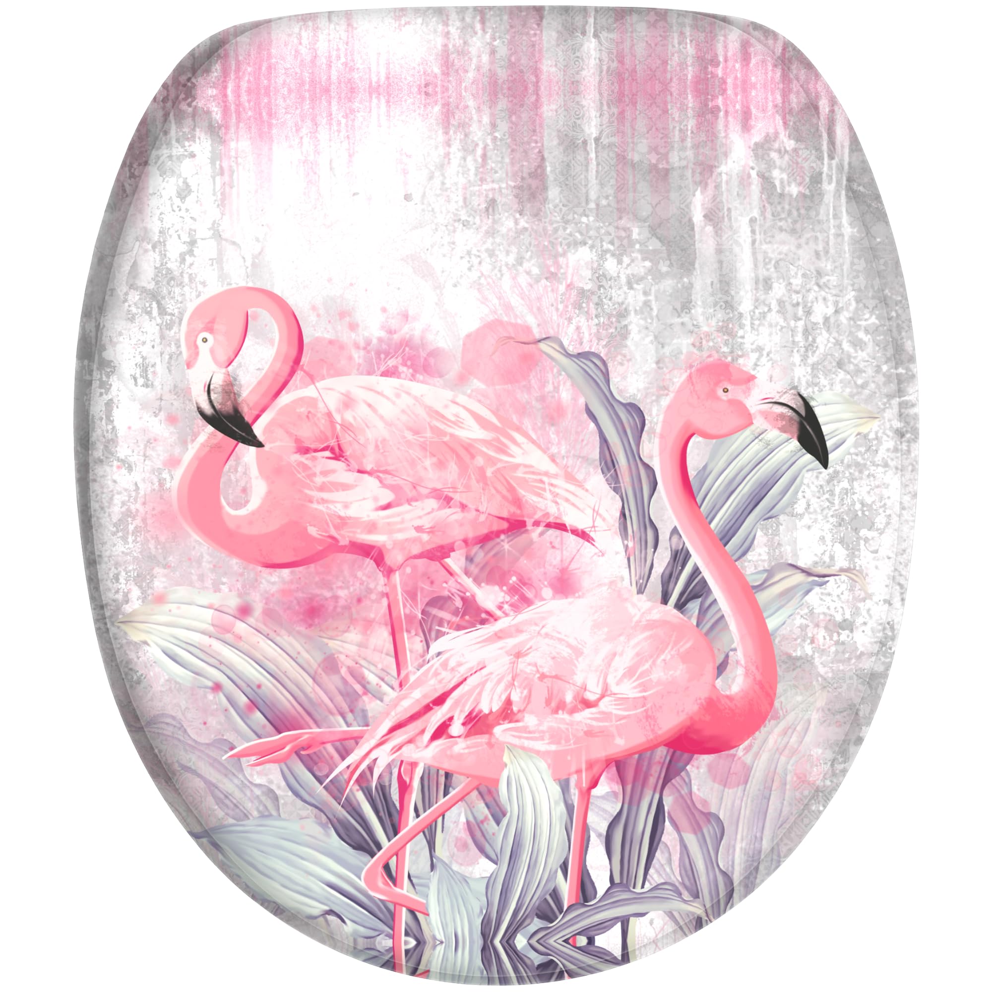 Sanilo Soft Close Toilet Seat, Wide Choice of New Toilet Seats, Stable Hinges, Easy to Mount (Flamingo 2) - Image 2