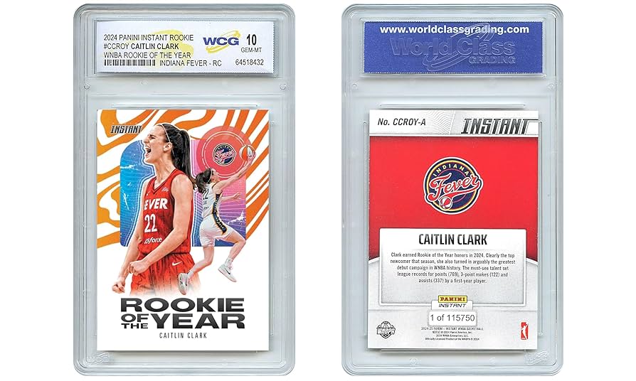 Amazon.com: Panini 2024 Caitlin Clark Rookie of the Year RC Amazon.com: Panini 2024 Caitlin Clark Rookie of the Year RC