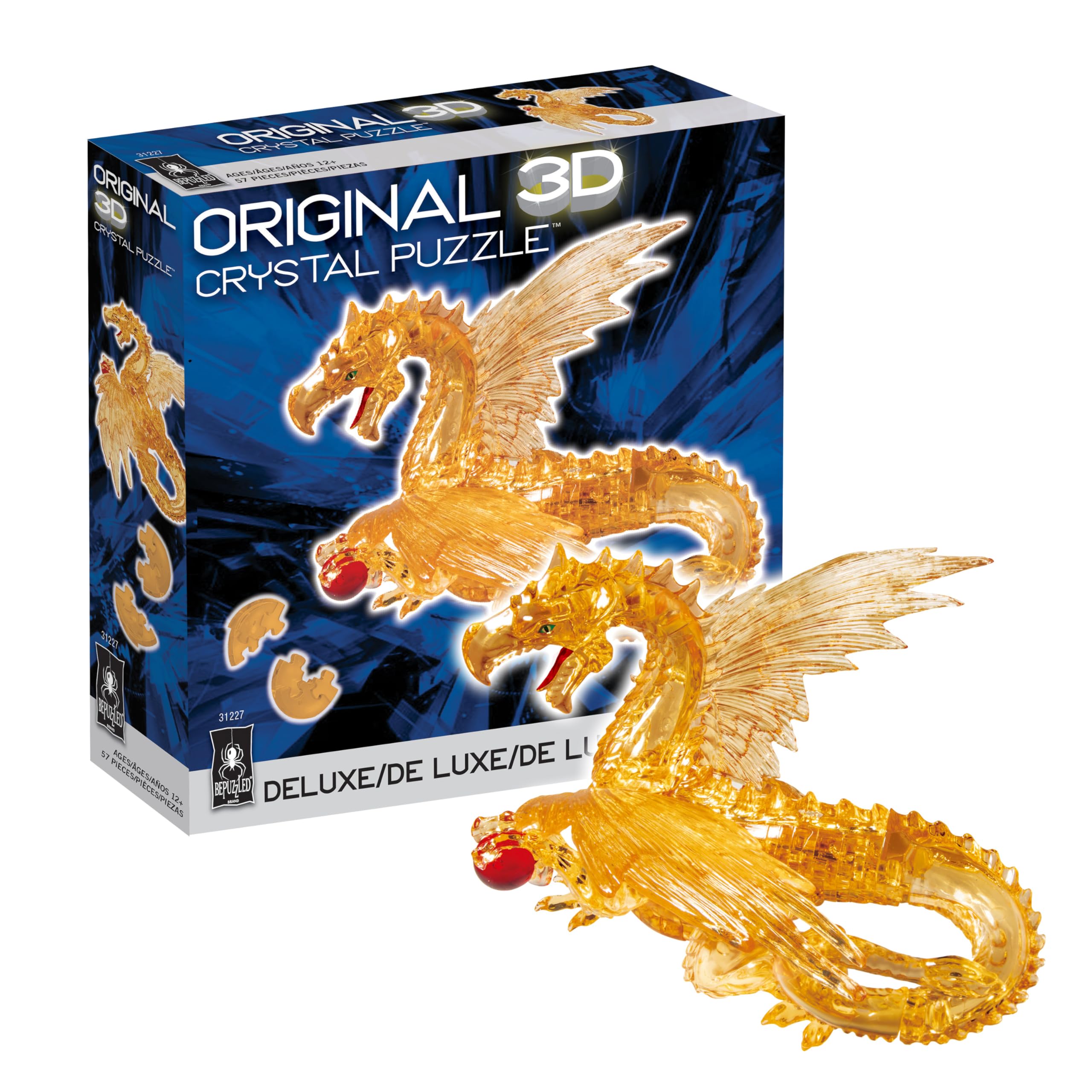 Amazon.co.jp: BePuzzled、ドラゴンデラックスオリジナル3Dクリスタル
