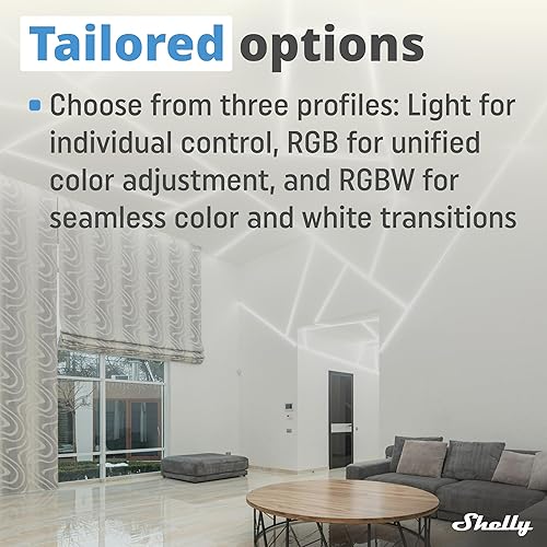 Miniatura 6 de Shelly Plus RGBW PM  Control remoto inteligente WiFi para tiras LED RGBW con medición de potencia  Automatización del hogar  Puerta de enlace