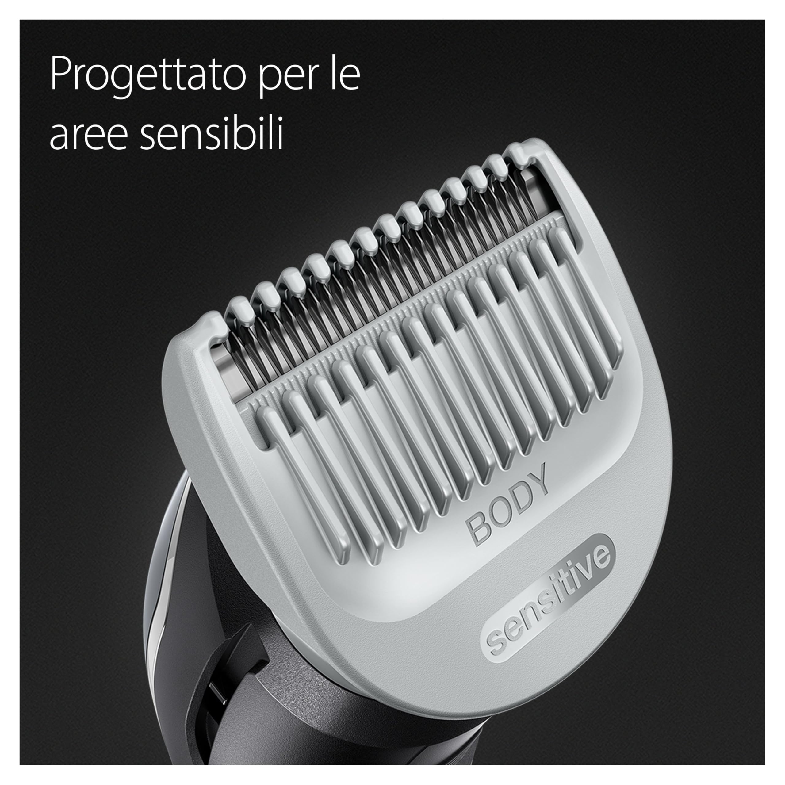 Braun Series 5 RASOIO ELETTRICO Corpo Uomo, per Petto, Ascelle, Inguine E Zone Sensibili, Con Pettini Da 1 mm A 11 mm, Tecnologia SkinShield, 100 Min Autonomia Senza Fili, Idea Regalo, BG5370
