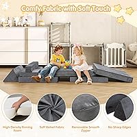 Vista 4 de JY QAQA - Juego de sofá modular de 18 piezas, sofá modular para niños pequeños con diseño de espuma convertible para niños y niñas, sofá modular