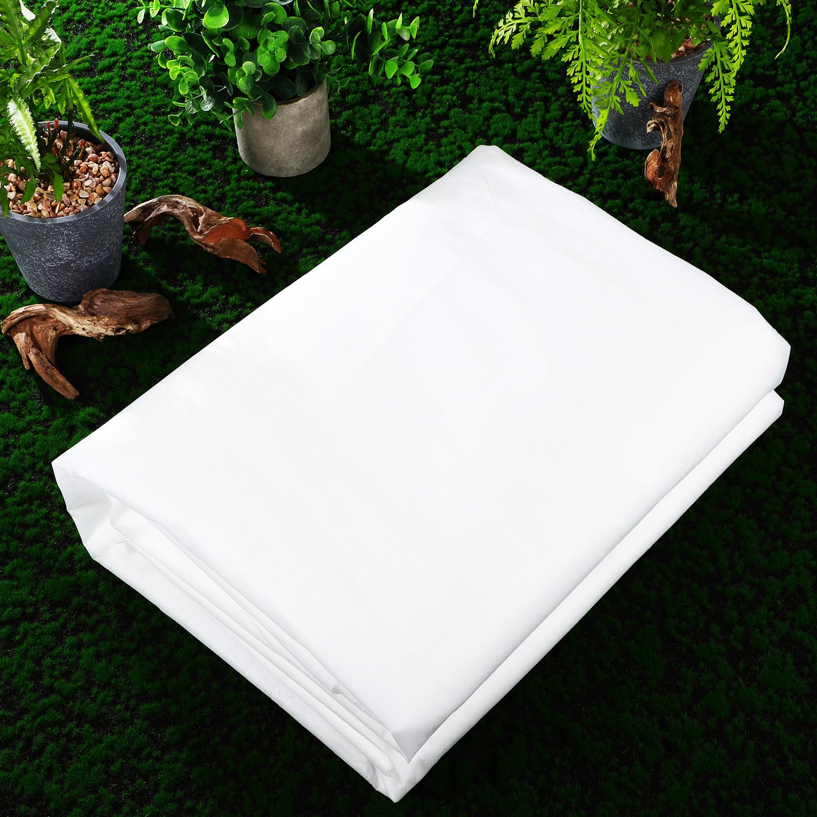 Voile Horticole en Tissu Non Tissé 2 Pièces Protection Gel pour Plantes