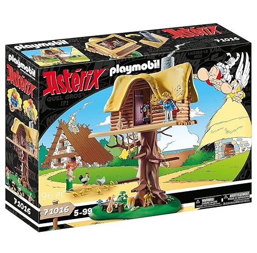 Playmobil Asterix 71016 Cacofonix with Treehouse, Toy for Children Ages 5+ - Single