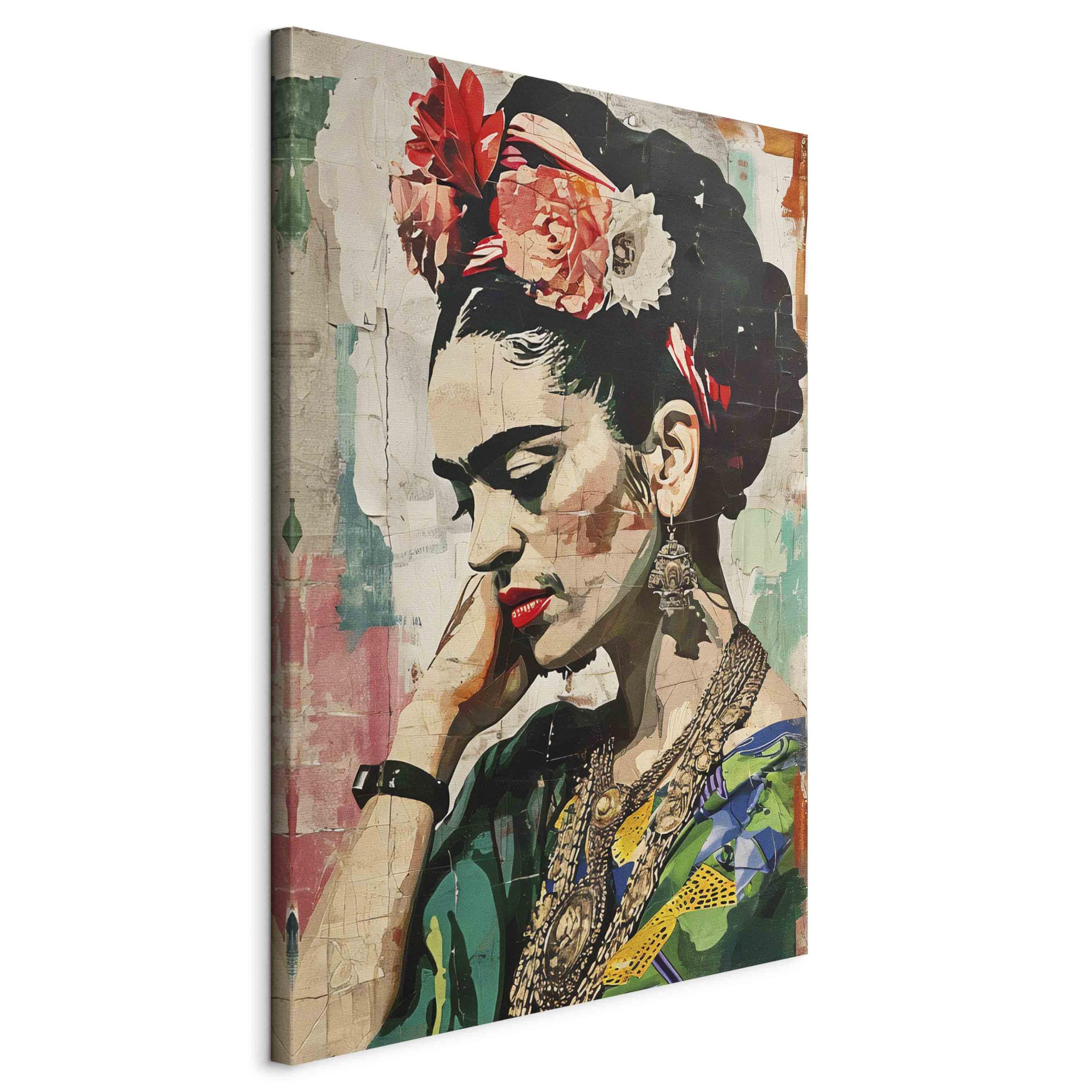 murando - Leinwandbild Frida Kahlo 80x120, 80x120 cm, 1-teilig, Wohnzimmer