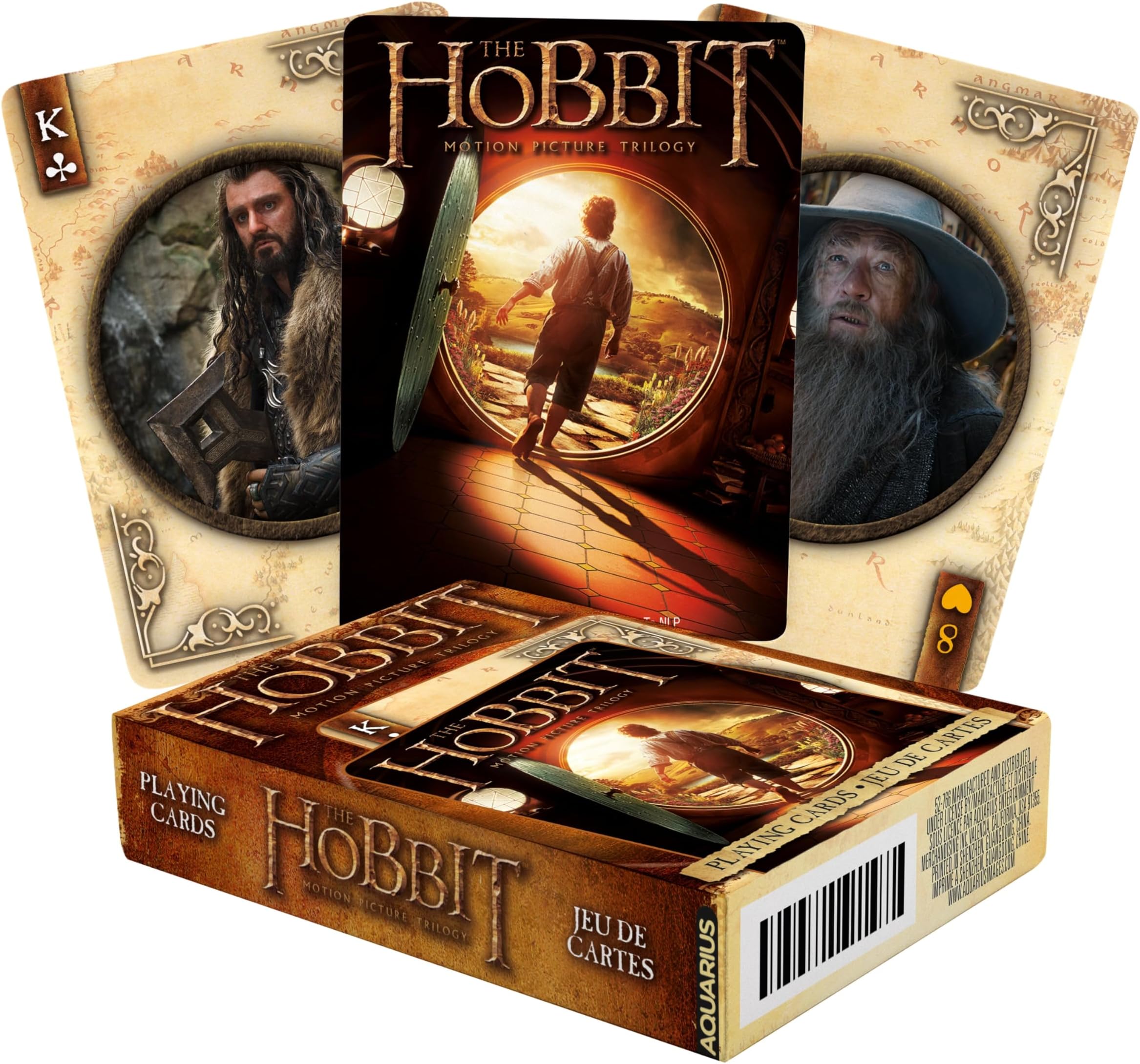 The Hobbit Playing Cards - The Hobbit Themed Deck of Cards for Your Favorite Card Games - Officially Licensed The Hobbit Merchandise & Collectibles - Poker Size with Linen Finish