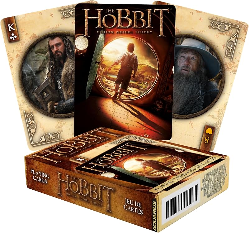 AQUARIUS The Hobbit Playing Cards Tamaño estándar – Baraja temática novedosa con 52 diseños de películas únicos – Mercancía coleccionable regalo para adolescentes y adultos