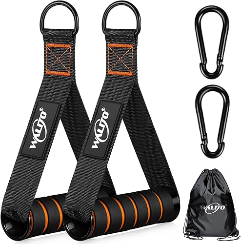 Miniatura 9 de WALITO Asas de ejercicio, accesorios de máquina de cable de repuesto para equipos de gimnasio en casa, sistema de poleas, pilates, bandas de