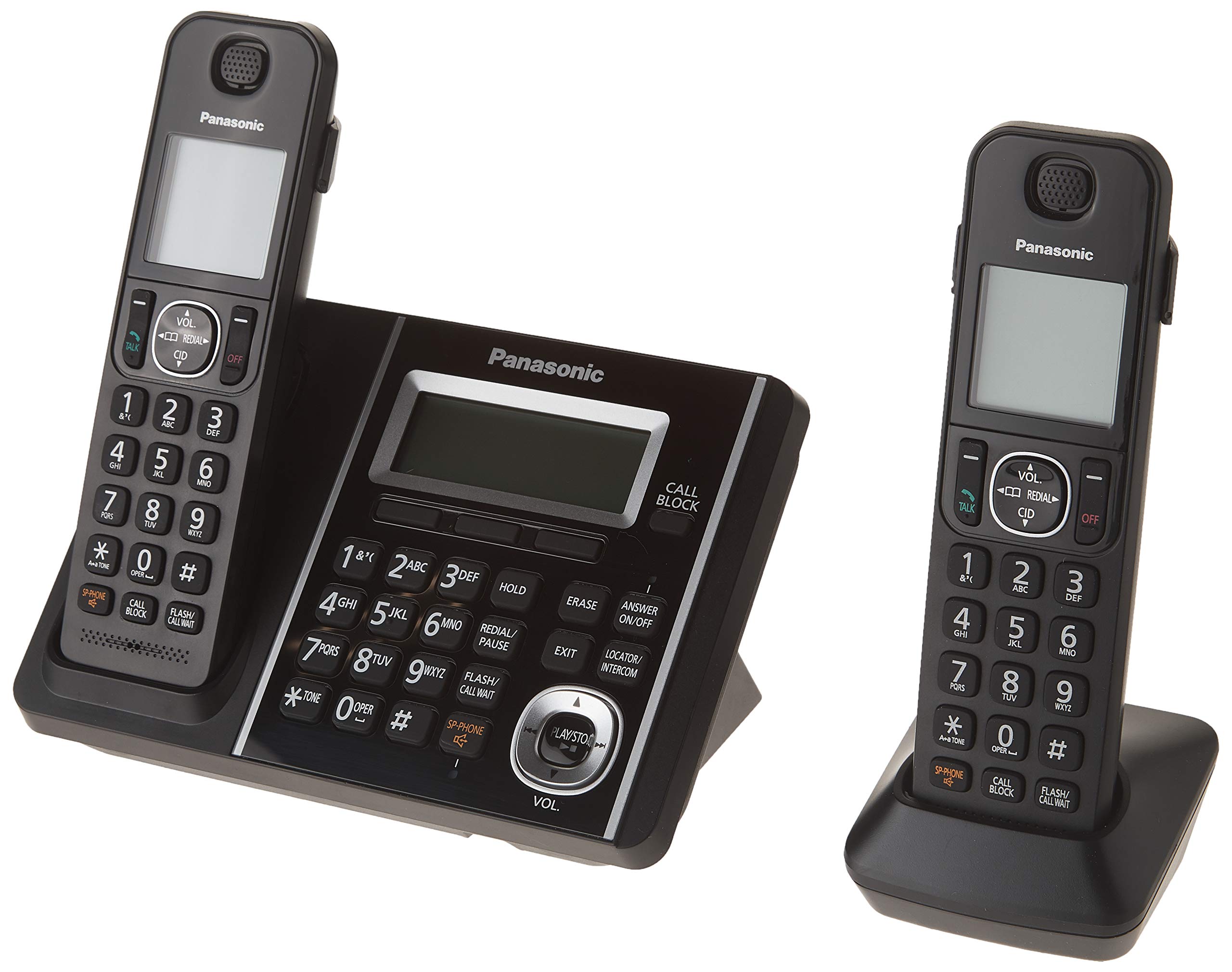 Panasonic DECT 6.0 Expandable Cordless Phone with Dual Keypad