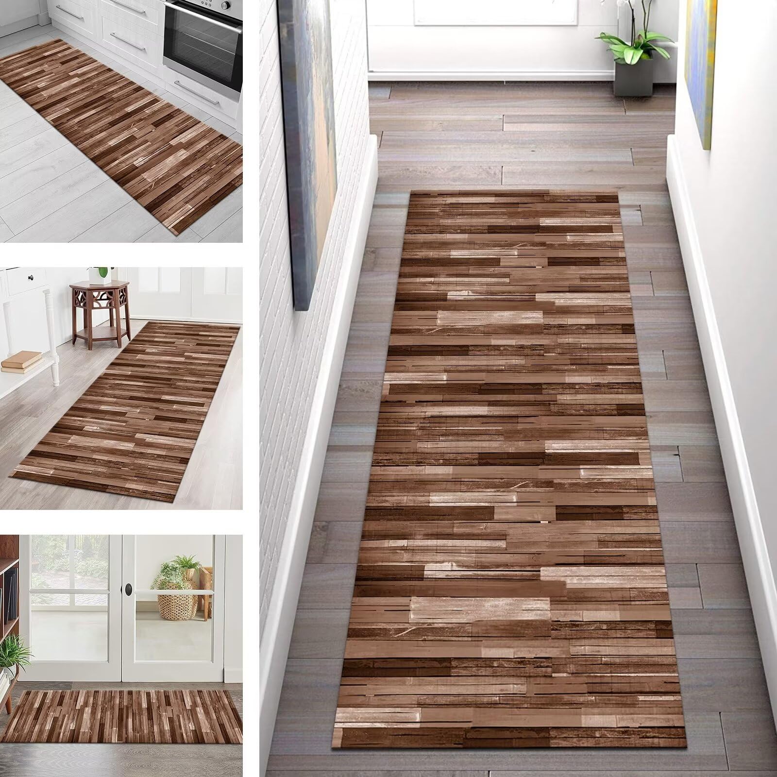 Tapis de couloir antidérapant et lavable en machine pour une cuisine propre