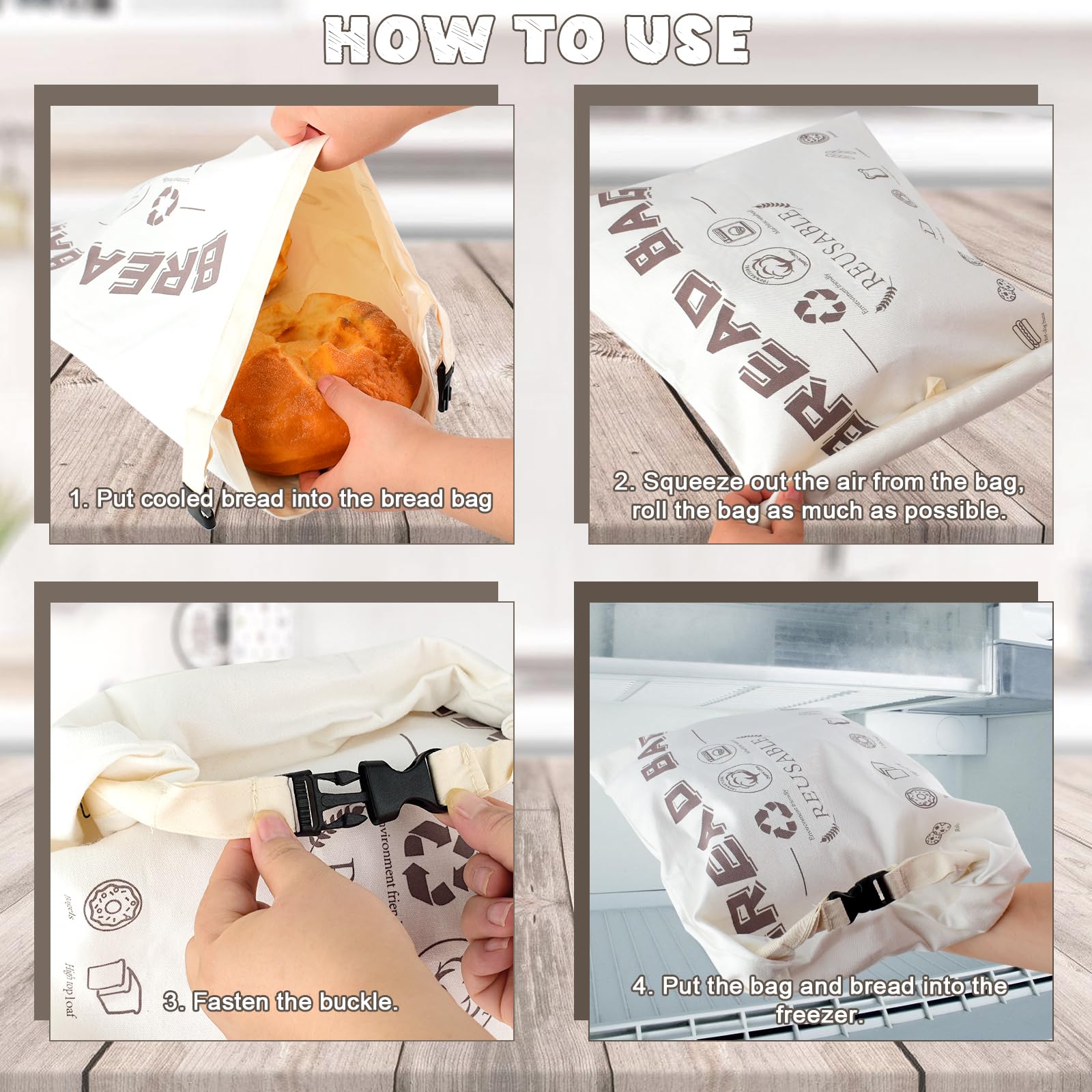 Bolsas De Cera De Abejas Para Pan: Mantén El Pan Fresco Por Más Tiempo (2 Uds) – Reutilizables, Lavables Y Ecológicas – Tela De Lino Con Cera Orgánica Para Pan, Frutas Y Verduras