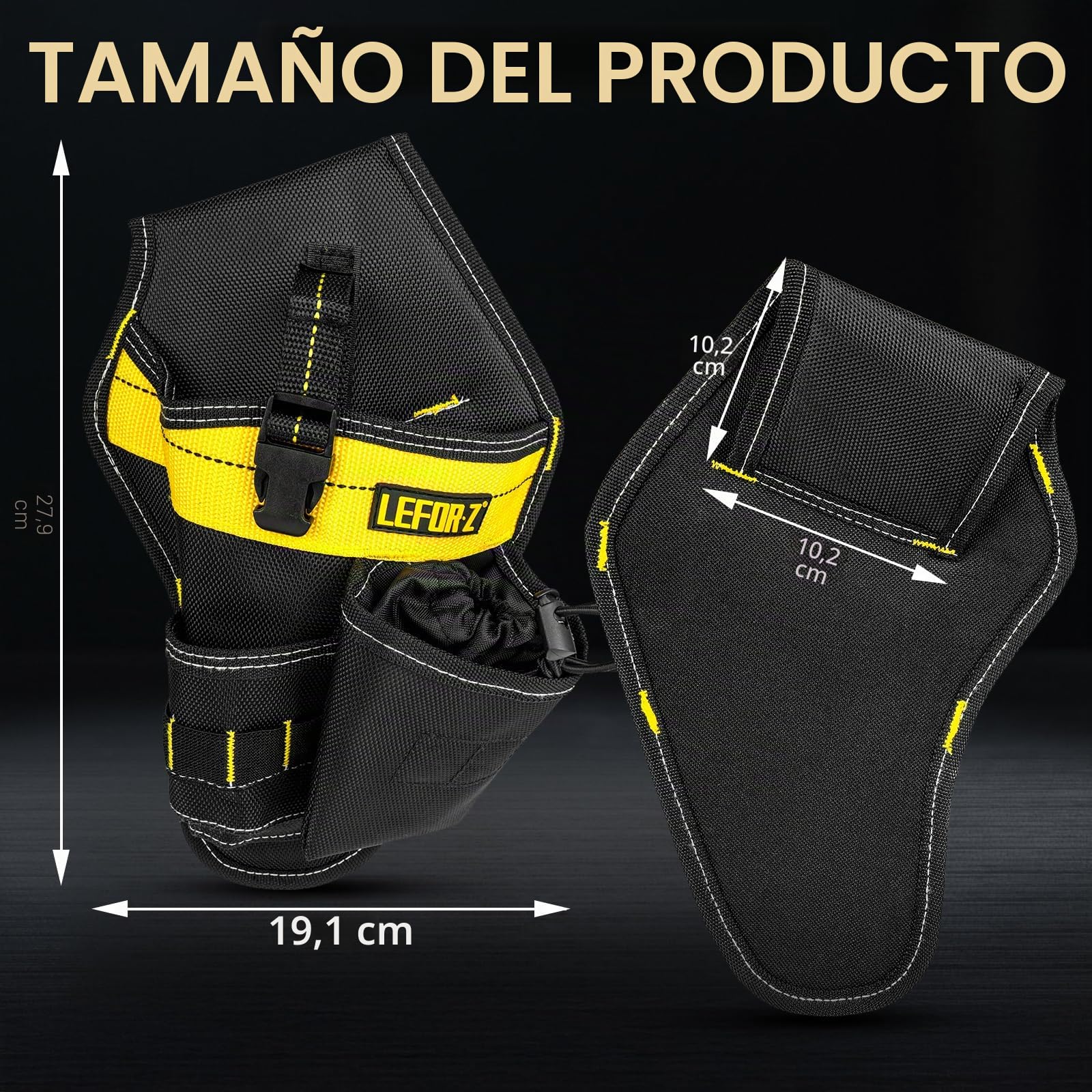 Drill Holster,Heavy-Duty Impact Holster for Tool Belt,Drill Holder,Drill Pouch Fits Most Drills