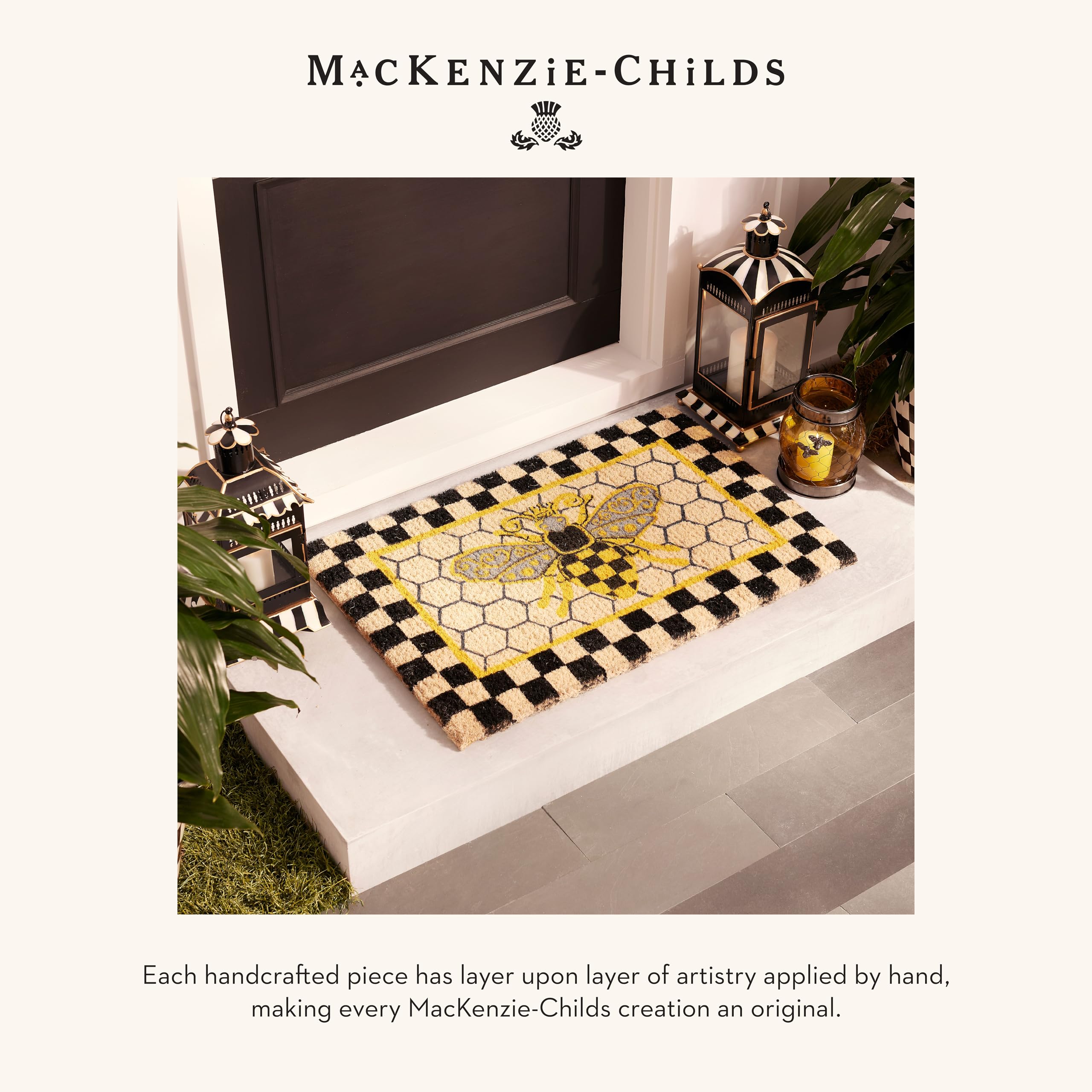 Amazon.com: MACKENZIE-CHILDS Entrance Mat, Decorative Outdoor